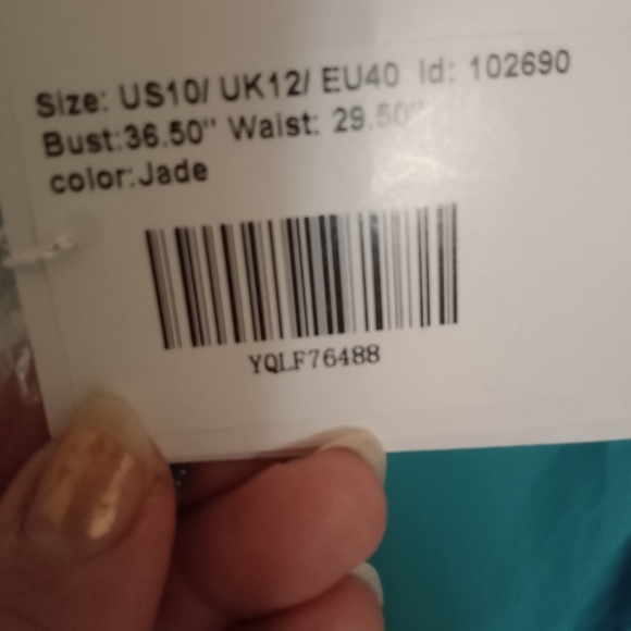 Aline gown with lace, sequins and cascading ruffles - Picture 11 of 11